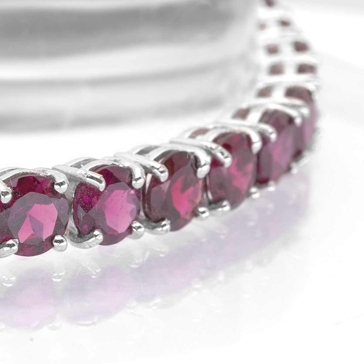 Bracelet rhodolite argent Sincerity